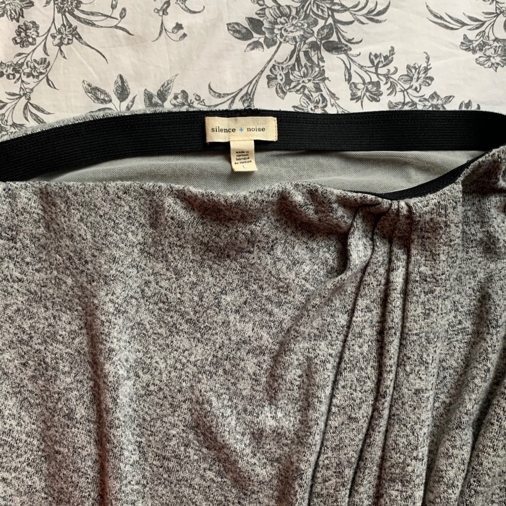 Grey Melange Skirt.